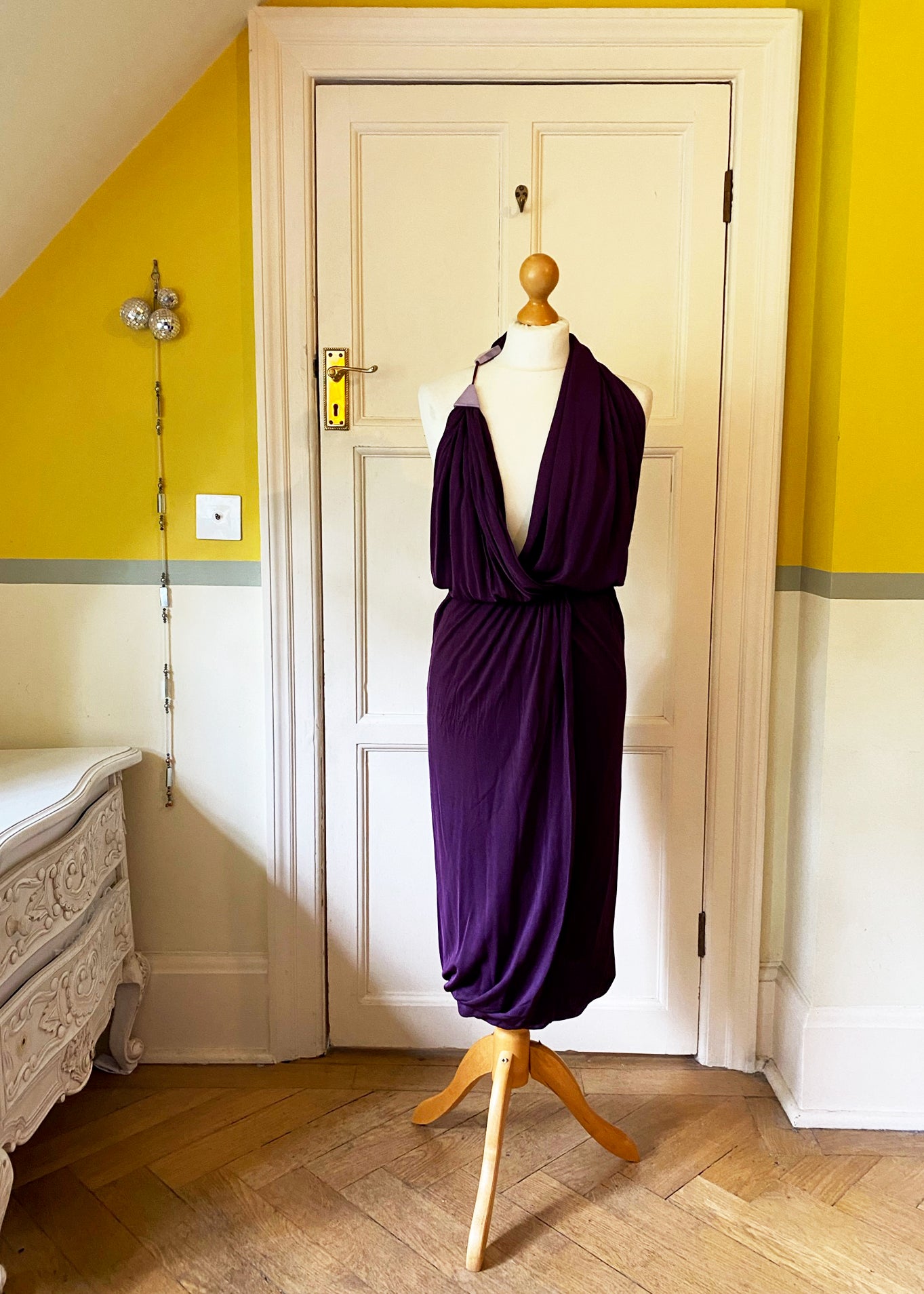 Alnorenz Purple Wrap Dress