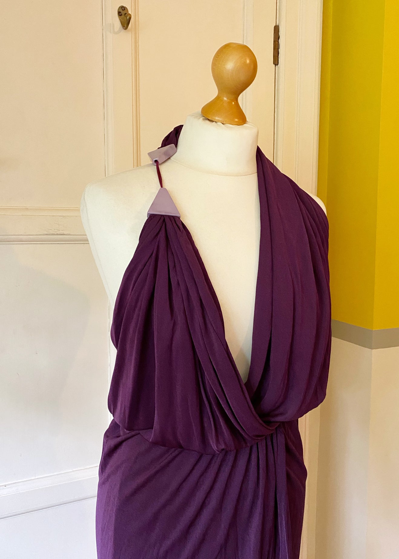 Alnorenz Purple Wrap Dress