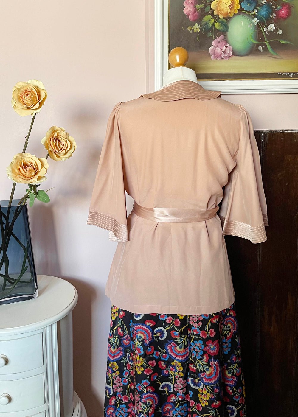 Alöe Silk Pink Wrap Top