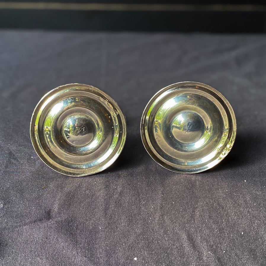 A Pair of American Solid Silver Candlesticks