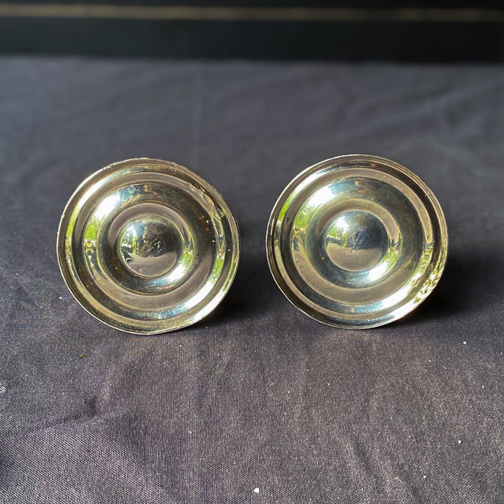 A Pair of American Solid Silver Candlesticks