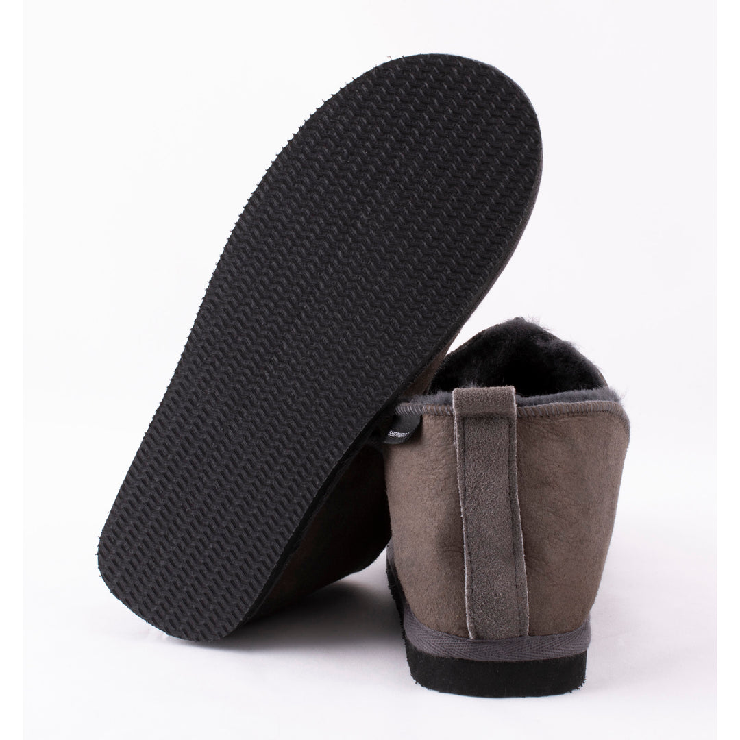 Annie Sheepskin Booties Slipper - Antique Asphalt