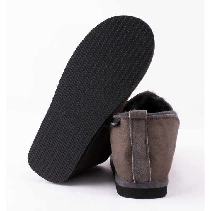 Annie Sheepskin Booties Slipper - Antique Asphalt