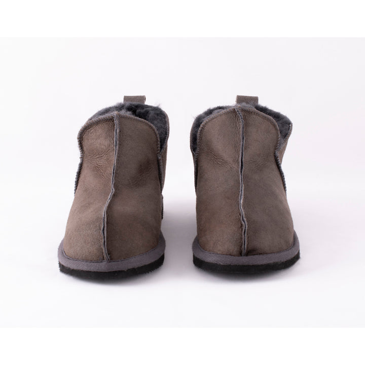 Annie Sheepskin Booties Slipper - Antique Asphalt