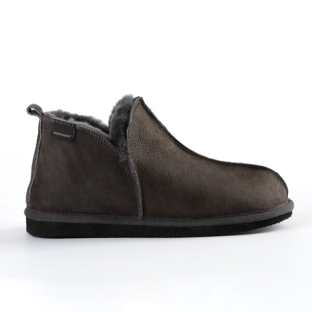 Annie Sheepskin Booties Slipper - Antique Asphalt