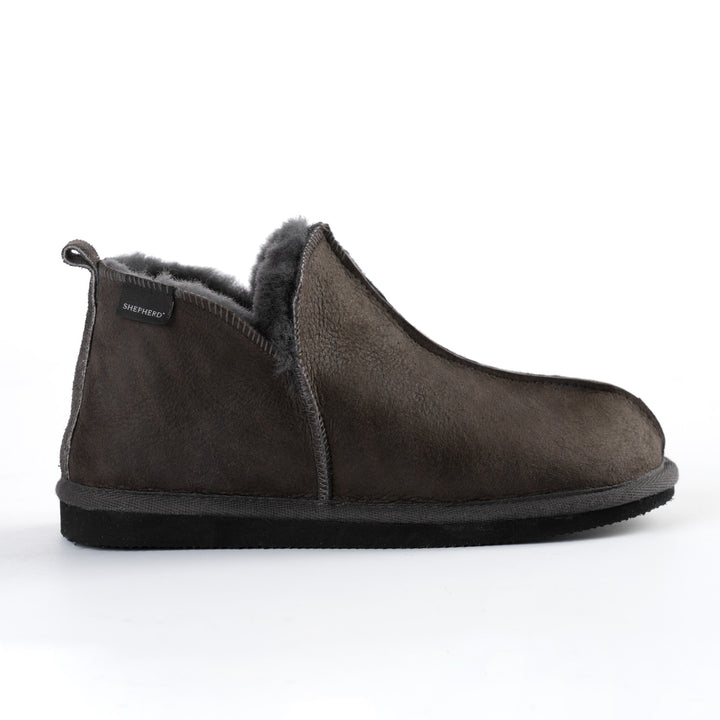 Annie Sheepskin Booties Slipper - Antique Asphalt