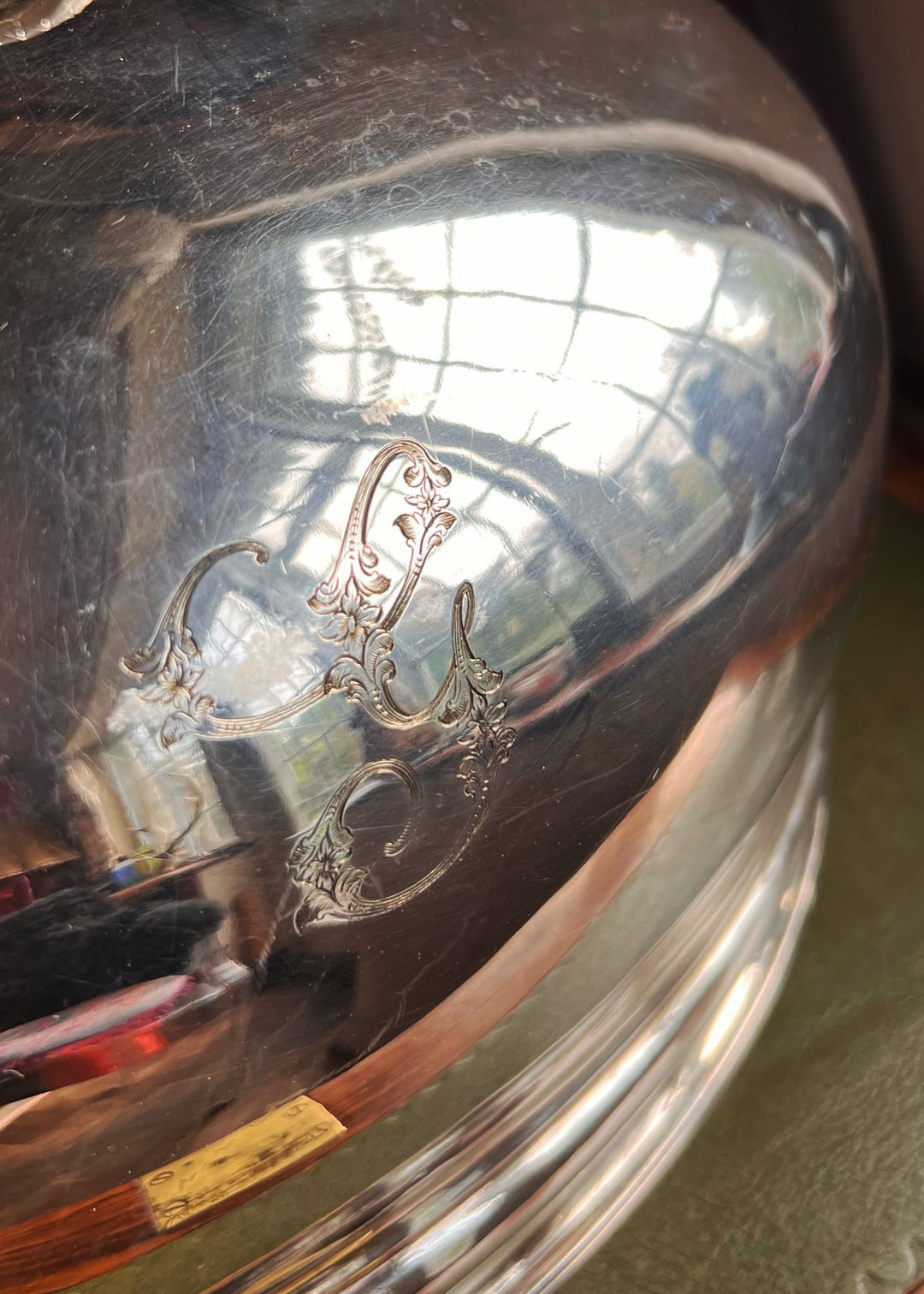 Antique Italian Silver Plated Serving Dome