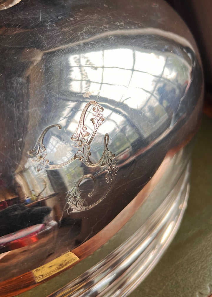 Antique Italian Silver Plated Serving Dome