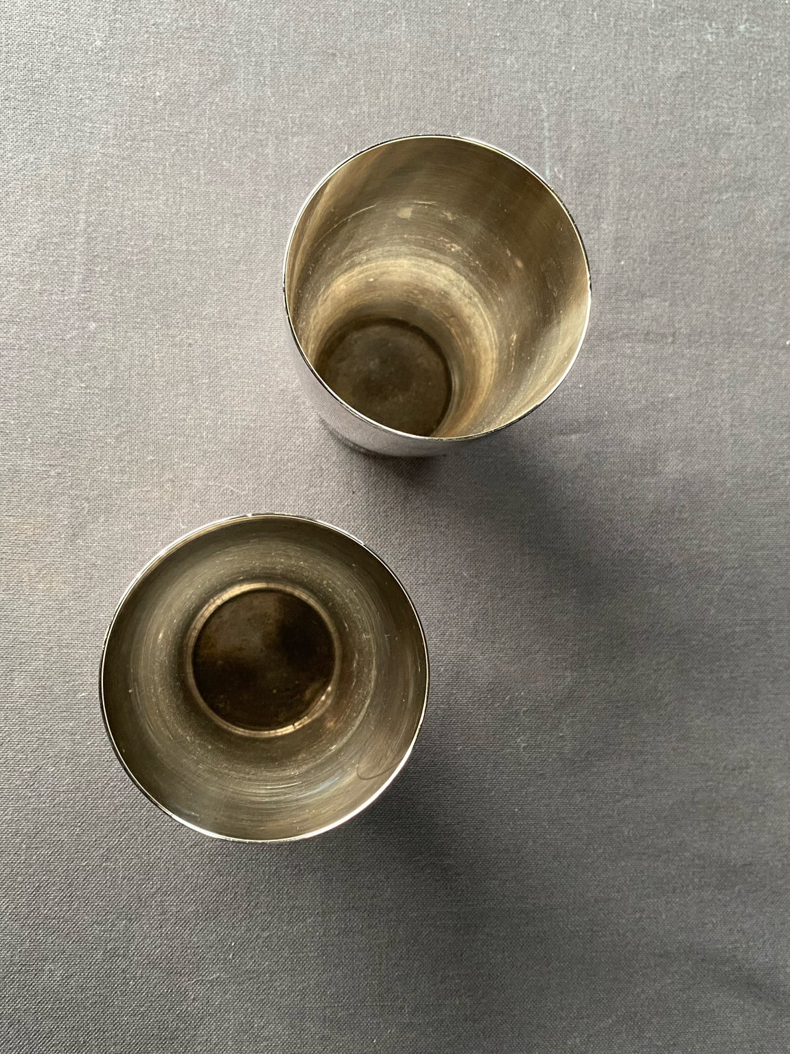 Pair of Silver Plated Tumblers