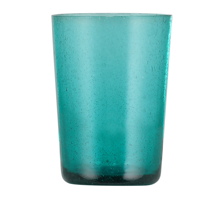 British Colour Standard Petrol Blue Handmade Glass Tumbler