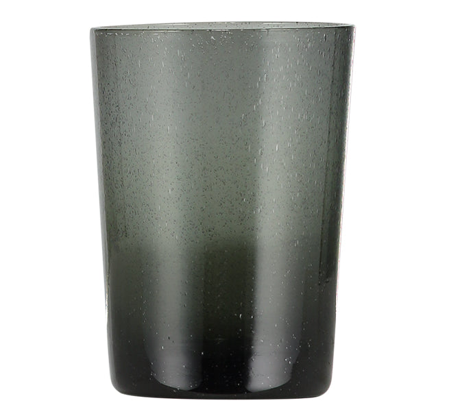 British Colour Standard Charcoal Grey Handmade Glass Tumbler