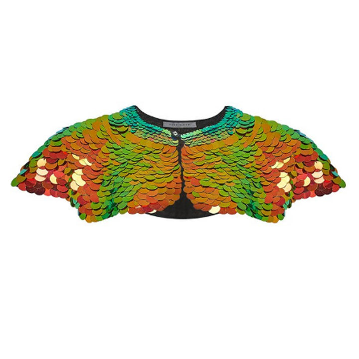 Rosa Bloom Sequin Cape