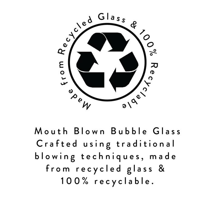 Almond Shell Handmade Glass Tumbler