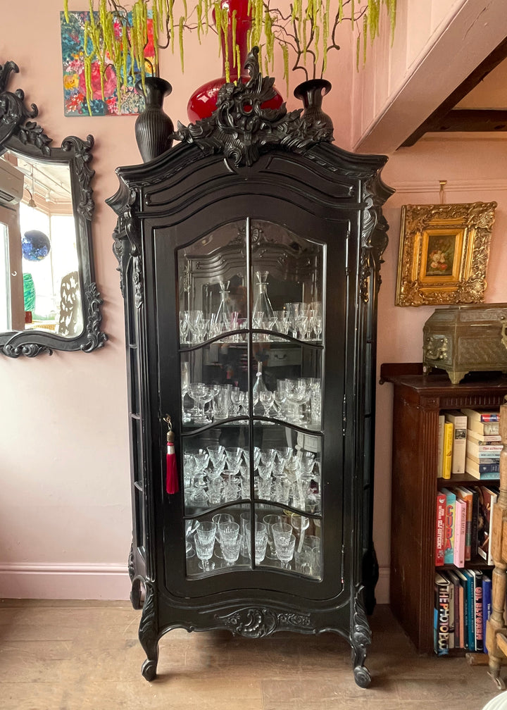 Black Ornate Armoire