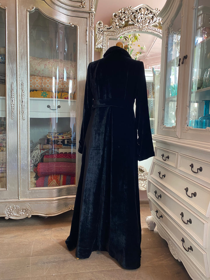 Britt Lintner Black Velvet Coat