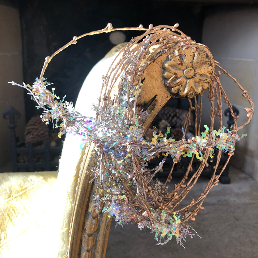 Bronze &amp; Sparkle Headband