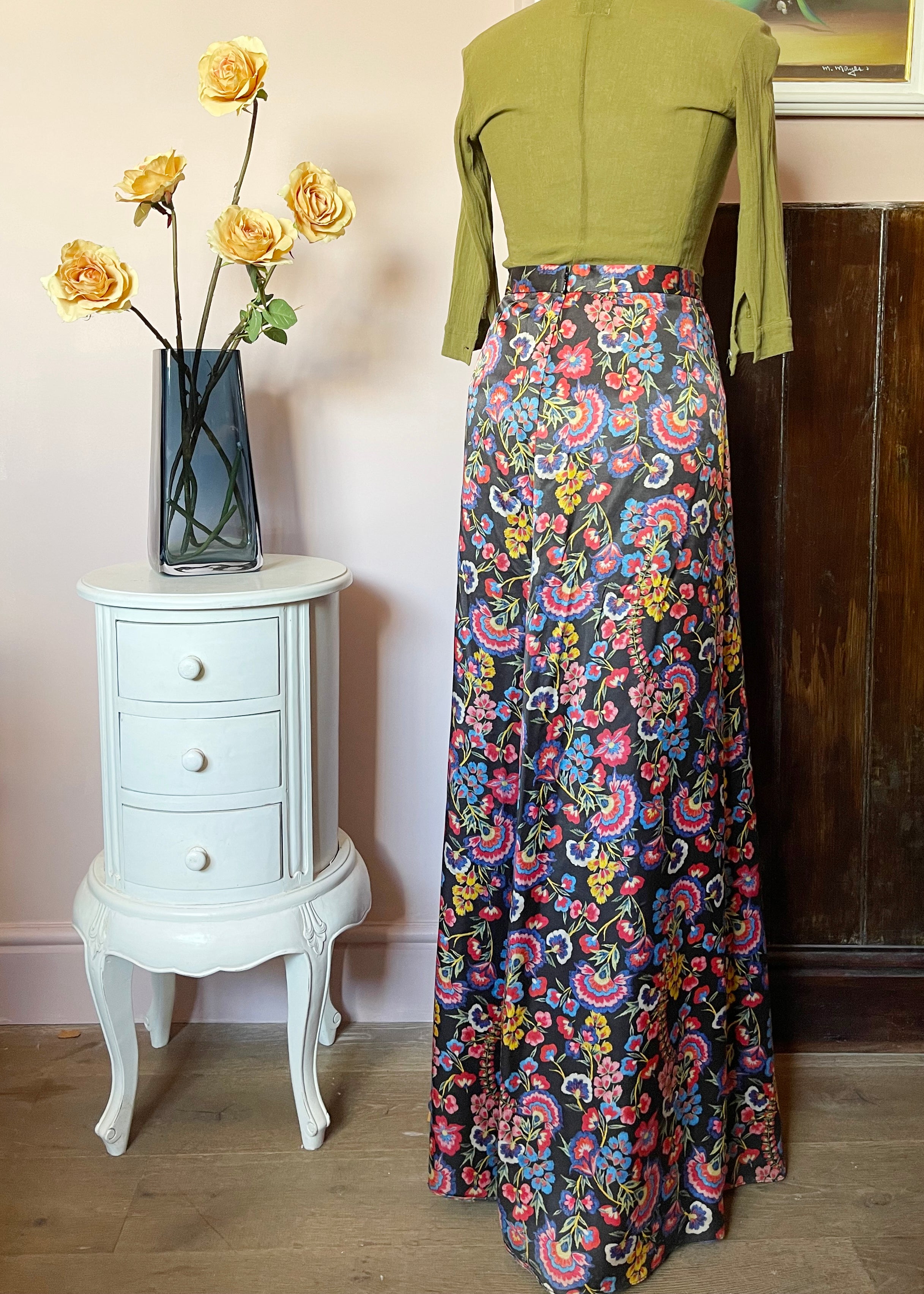 By Alice Floral Pattern Maxi Skirt