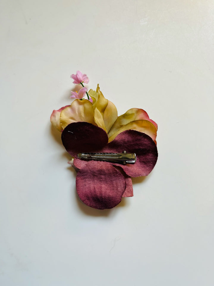 Faux Flower Hair Clips