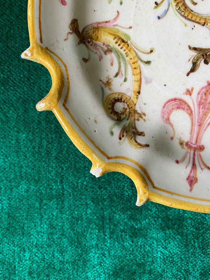 Rare Antique Italian Majolica Fantasy Plates