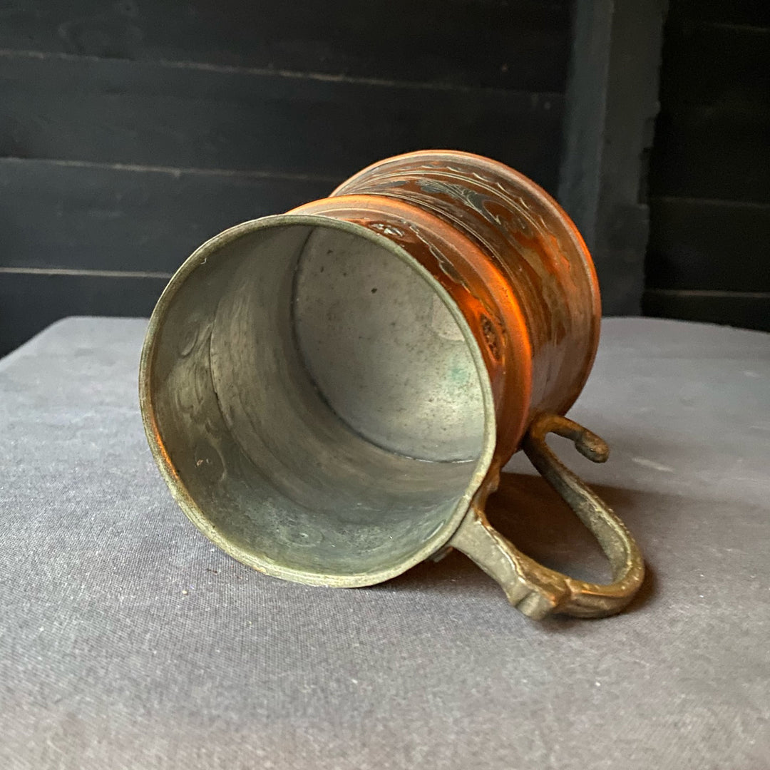 Vintage Copper &amp; Pewter Tankard