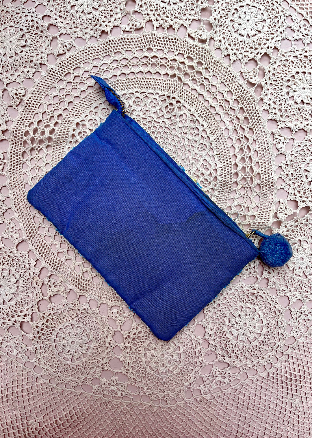 Chevron Beaded Clutch Bag