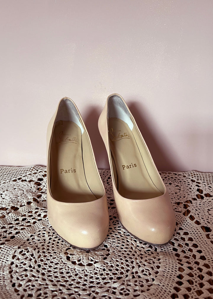 Christian Louboutin Ron Ron Nude Pump