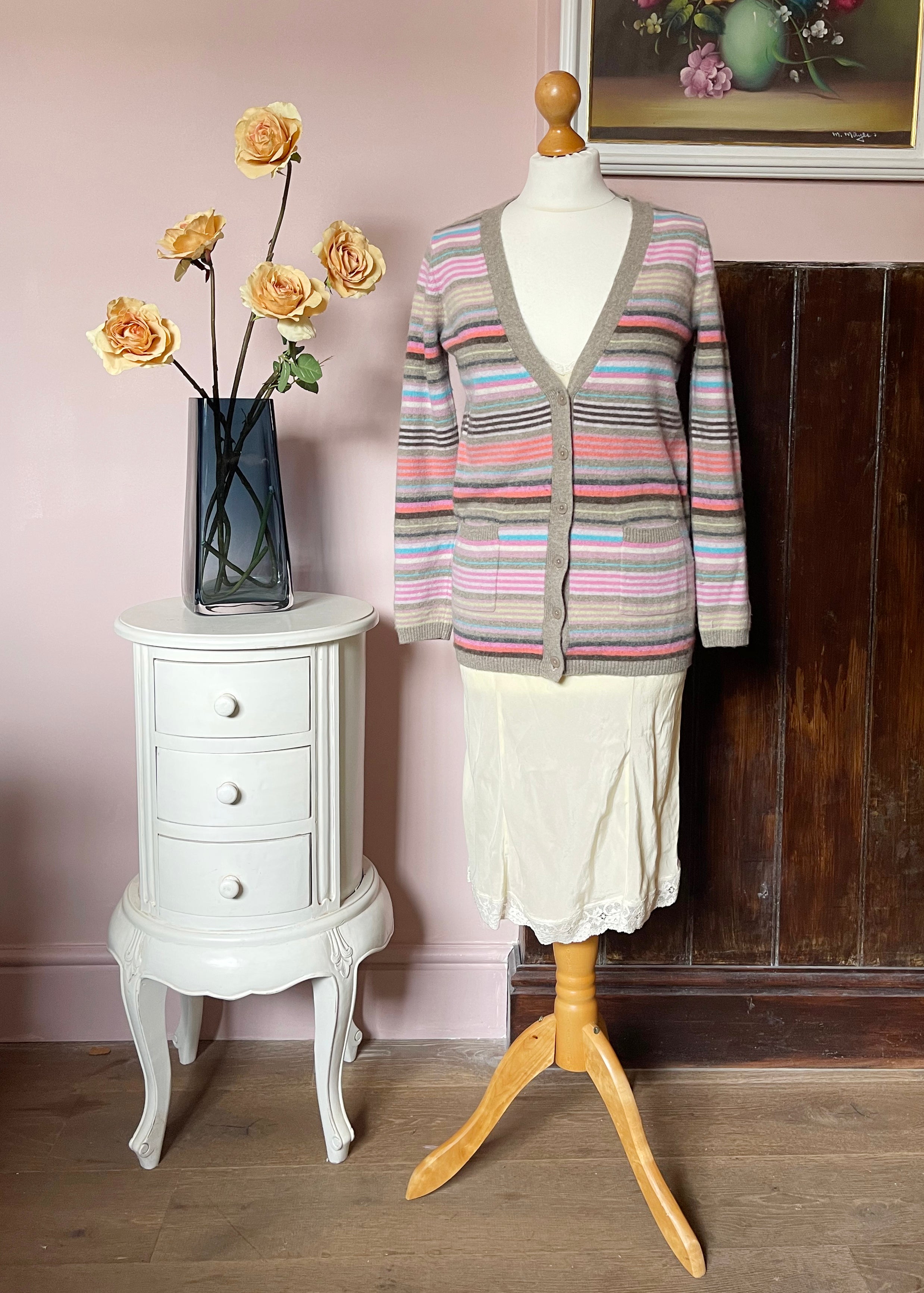 Clements Ribeiro Cashmere Striped Cardigan