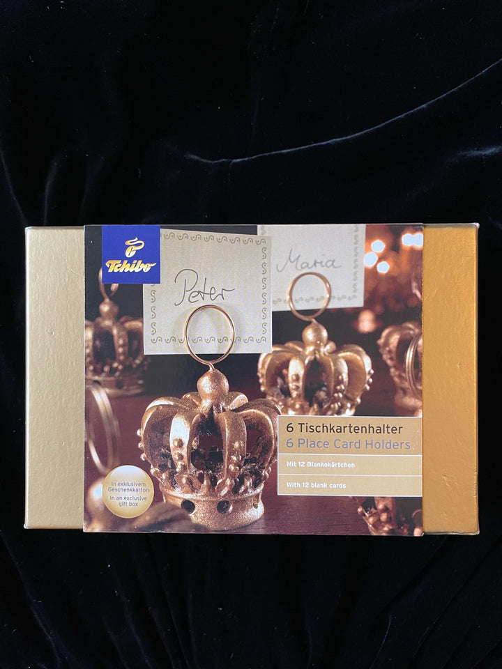 Crown Place Card Holders Set of Six