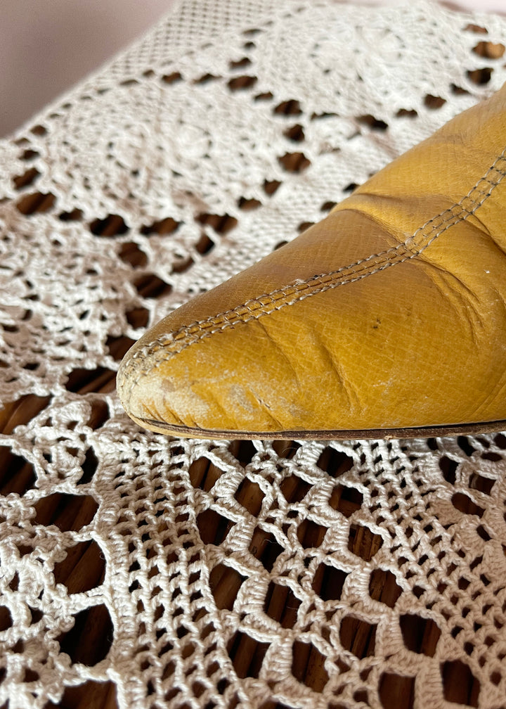 DKNY Tan Leather Boots