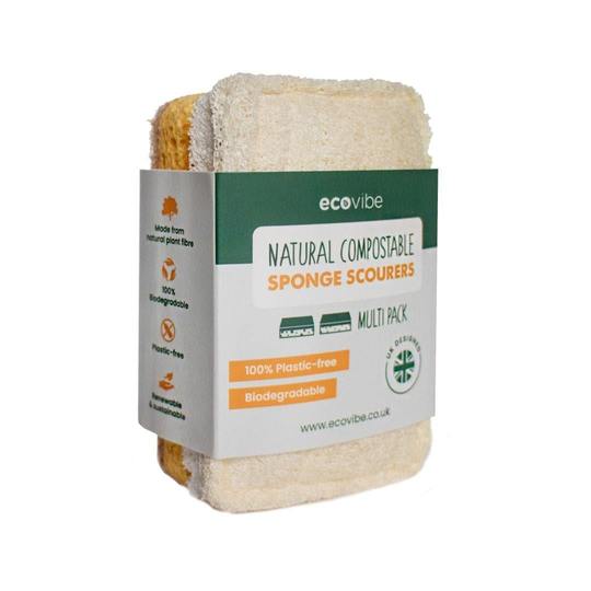 Compostable Sponge &amp; Scourer Duo Pack