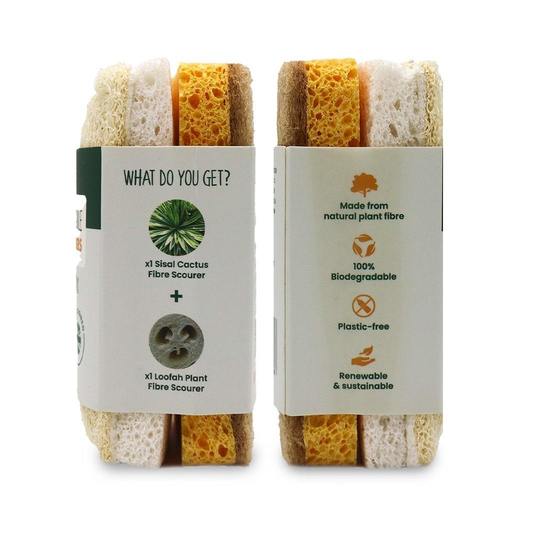 Compostable Sponge &amp; Scourer Duo Pack