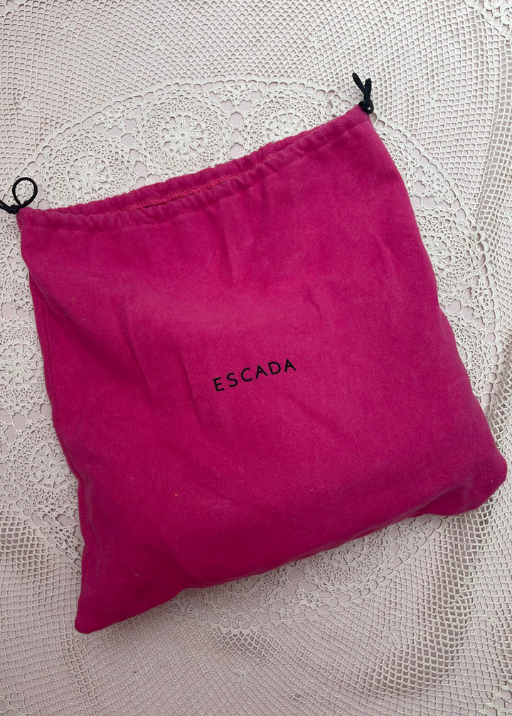 Escada Plum Suede Baguette Bag