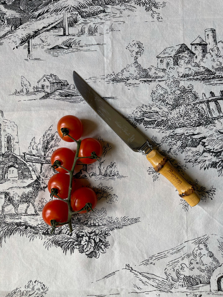 Vintage Burghead Bamboo Tiki Salad Knife