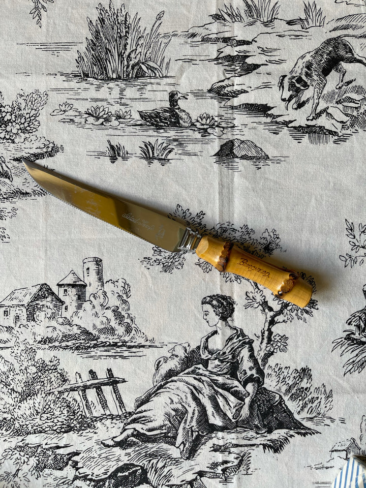 Vintage Burghead Bamboo Tiki Salad Knife