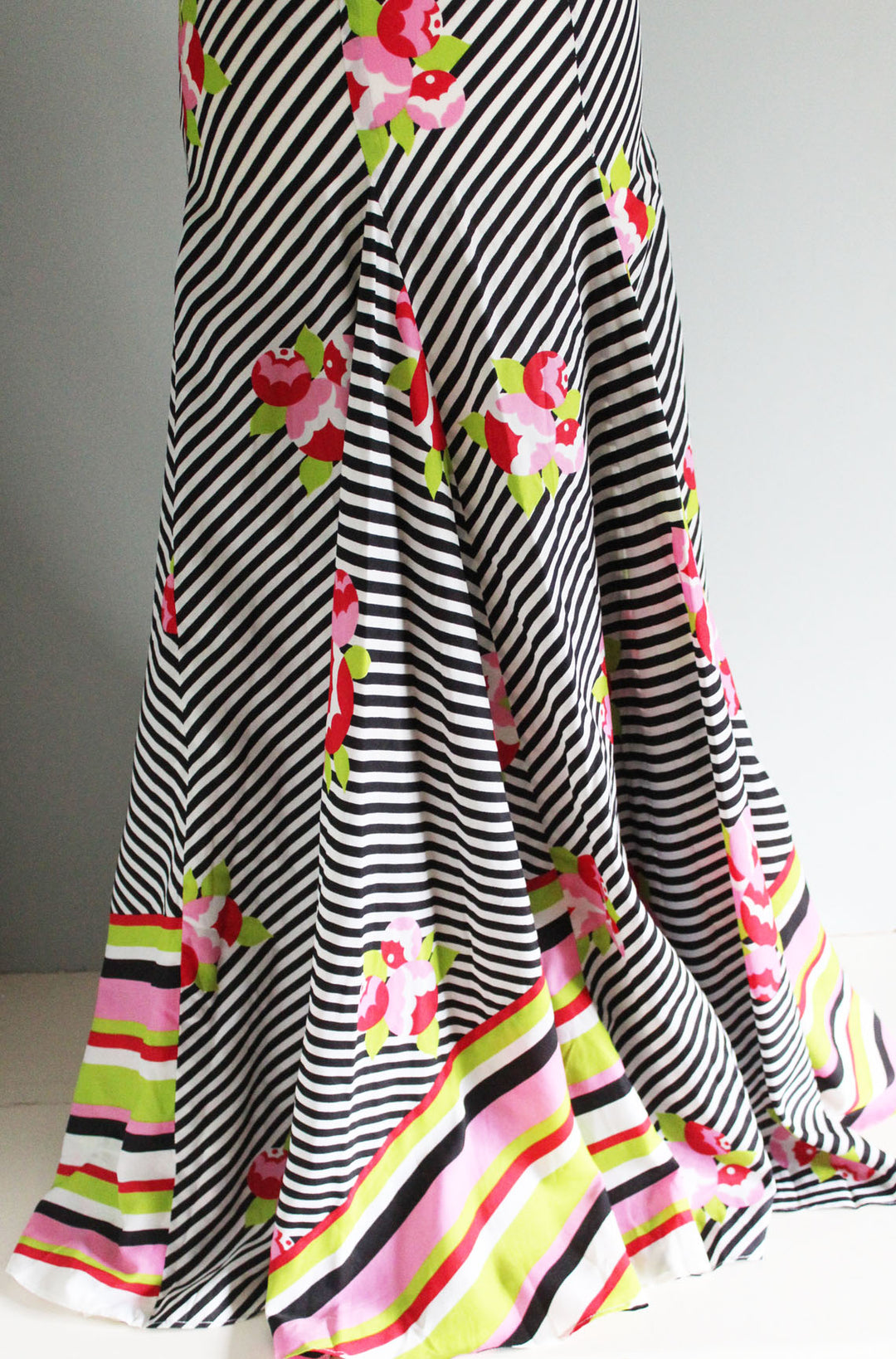 Frank Usher full length stripe dress