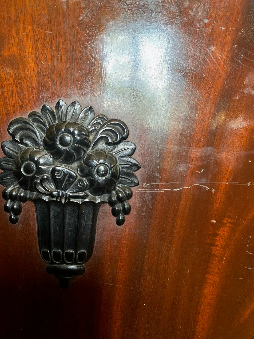 Victorian Marble Topped Mahogany Sideboard