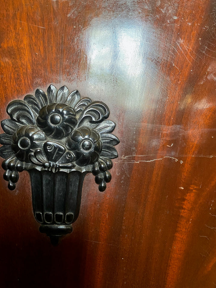 Victorian Marble Topped Mahogany Sideboard