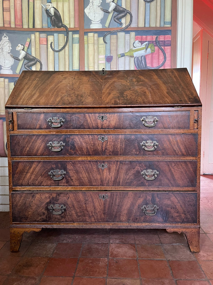 Antique Mahogany Bureau Desk