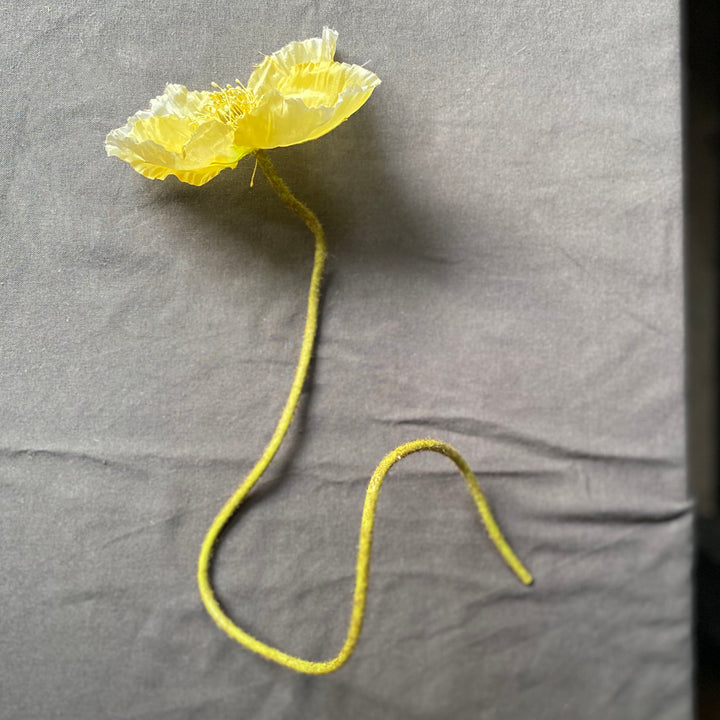 Faux Poppy Stems
