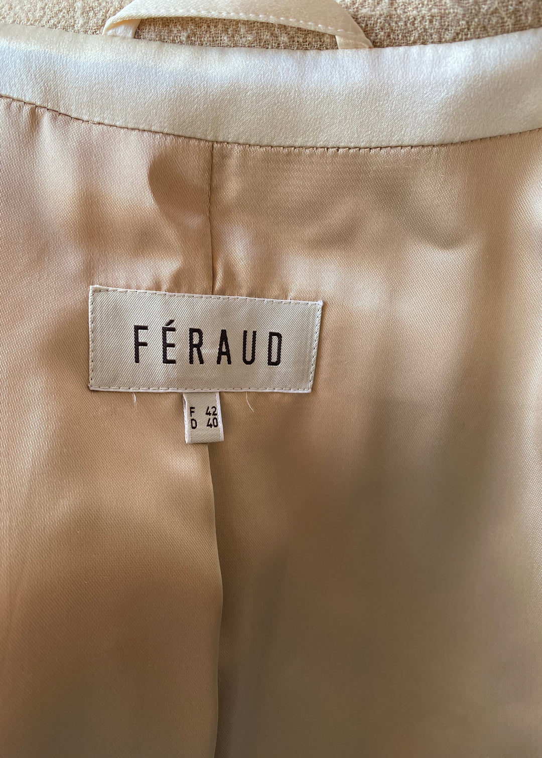 Feraud Woollen Beige Coat