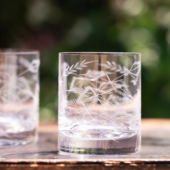 The Vintage List Ferns Whiskey Glasses Set of 2