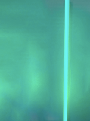 Turquoise Fluorescent Tube Floor Light 105cm