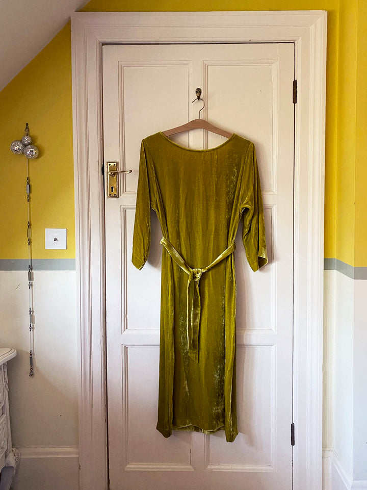 Brora Velvet Chartreuse Dress