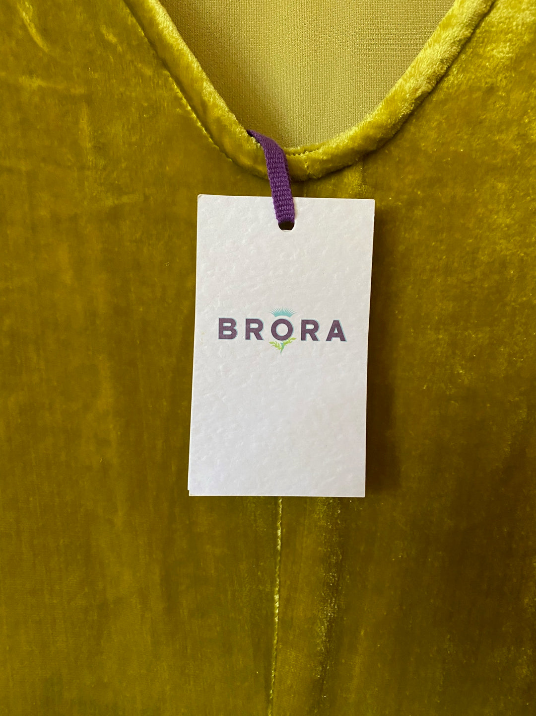 Brora Velvet Chartreuse Dress