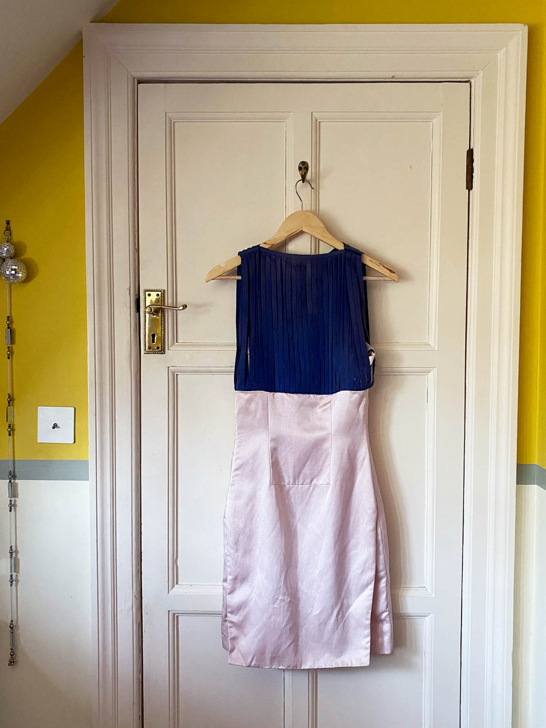 Osman Yousefzada Pink &amp; Navy Cocktail Dress