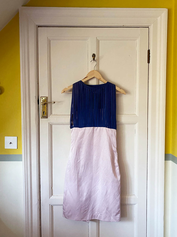 Osman Yousefzada Pink &amp; Navy Cocktail Dress