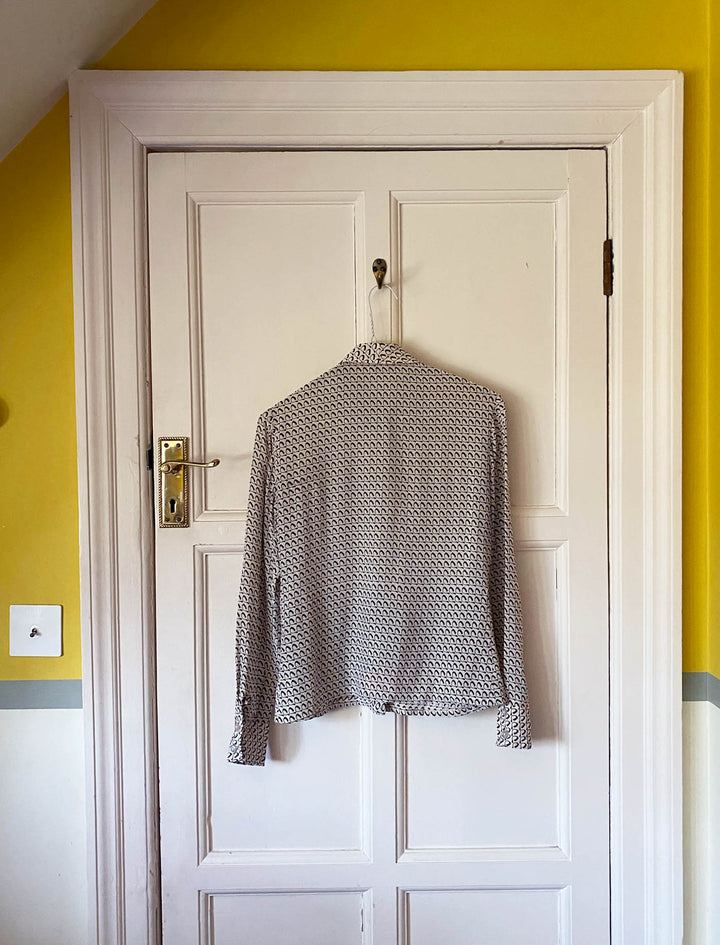 Vintage Cream &amp; Brown Shirt