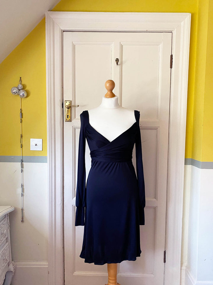 ISSA London Black Wrap Dress