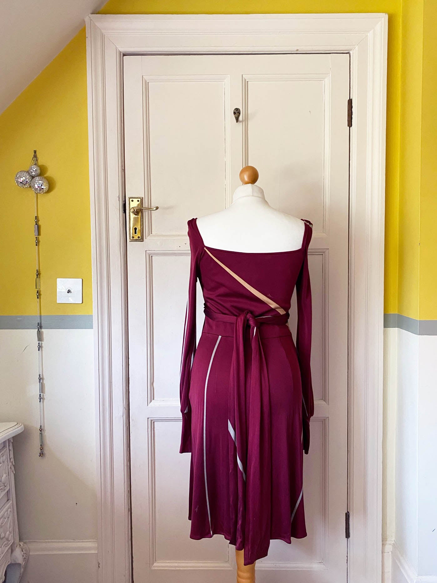 ISSA London Burgundy Wrap Dress