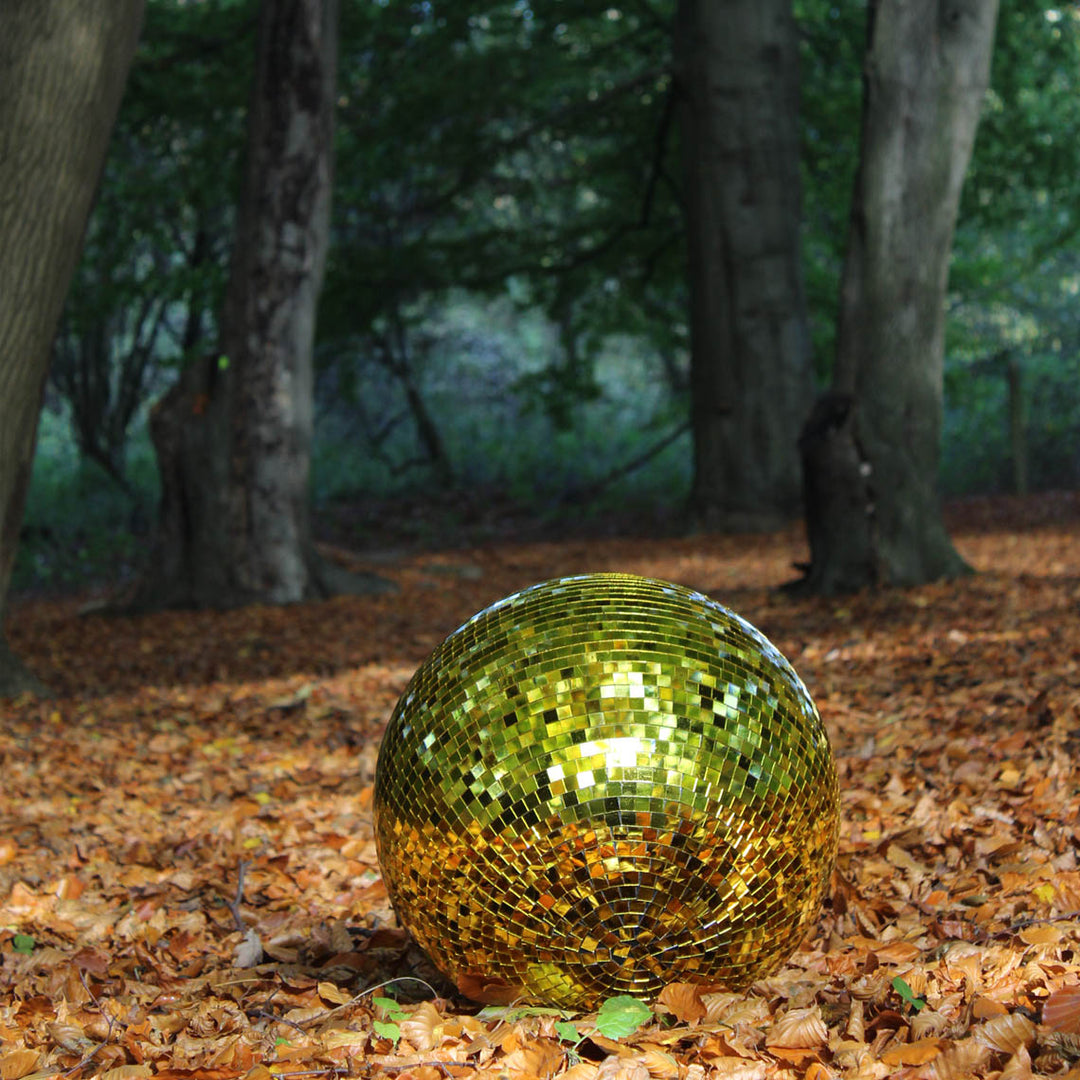 gold glitter ball